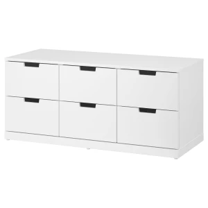 Комод - IKEA NORDLI/НОРДЛИ ИКЕА, 47х120х54 см, белый