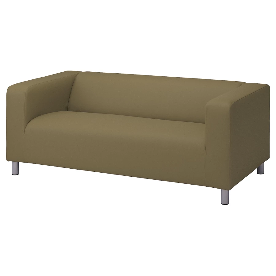 Чехол на 2-местный диван - KLIPPAN  IKEA/  КЛИППАН ИКЕА,  зеленый (изображение №1)