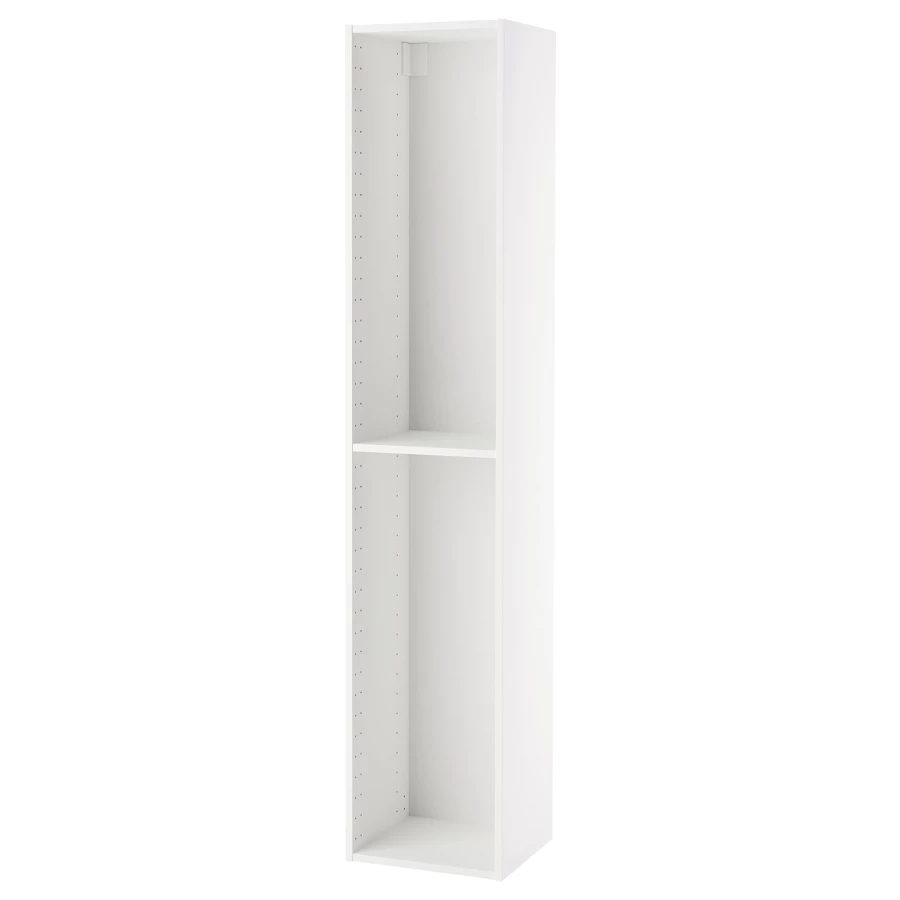 Каркас высокого шкафа - METOD IKEA/МЕТОД ИКЕА, 200х40 см, белый (изображение №1)