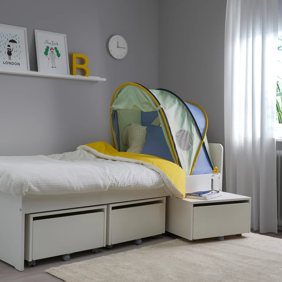 Балдахин для детей - IKEA ELDFLUGA, 70-80-90 см, разноцветный, ЭЛЬДФЛЮГА ИКЕА (изображение №4)