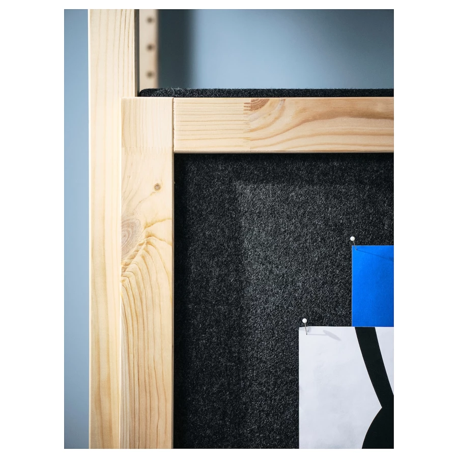 Комбинация для хранения - IKEA IVAR/ИВАР ИКЕА, 89х30х179 см, сосна/черный (изображение №4)