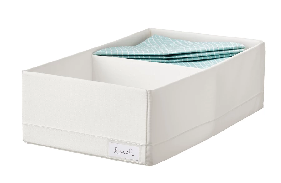 Коробка с отделениями - STUK IKEA/ СТУК  ИКЕА, 20x34x10 см, белый (изображение №2)