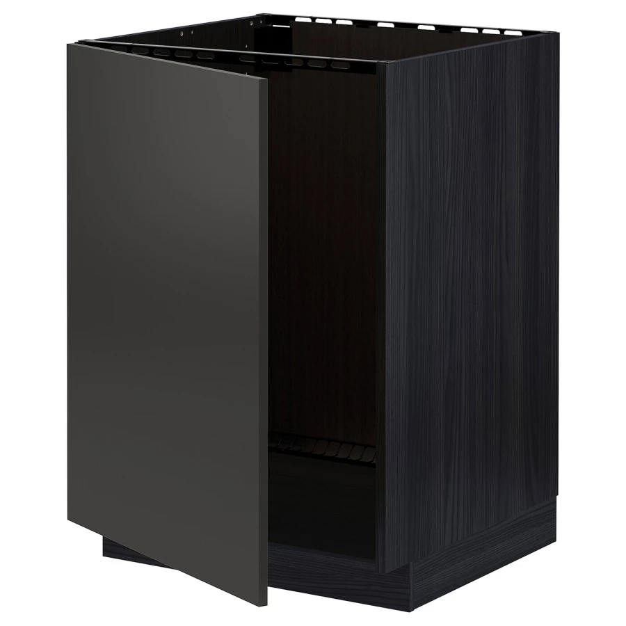 Шкаф под раковину - METOD IKEA/ МЕТОД ИКЕА, 88х60 см,черный (изображение №1)