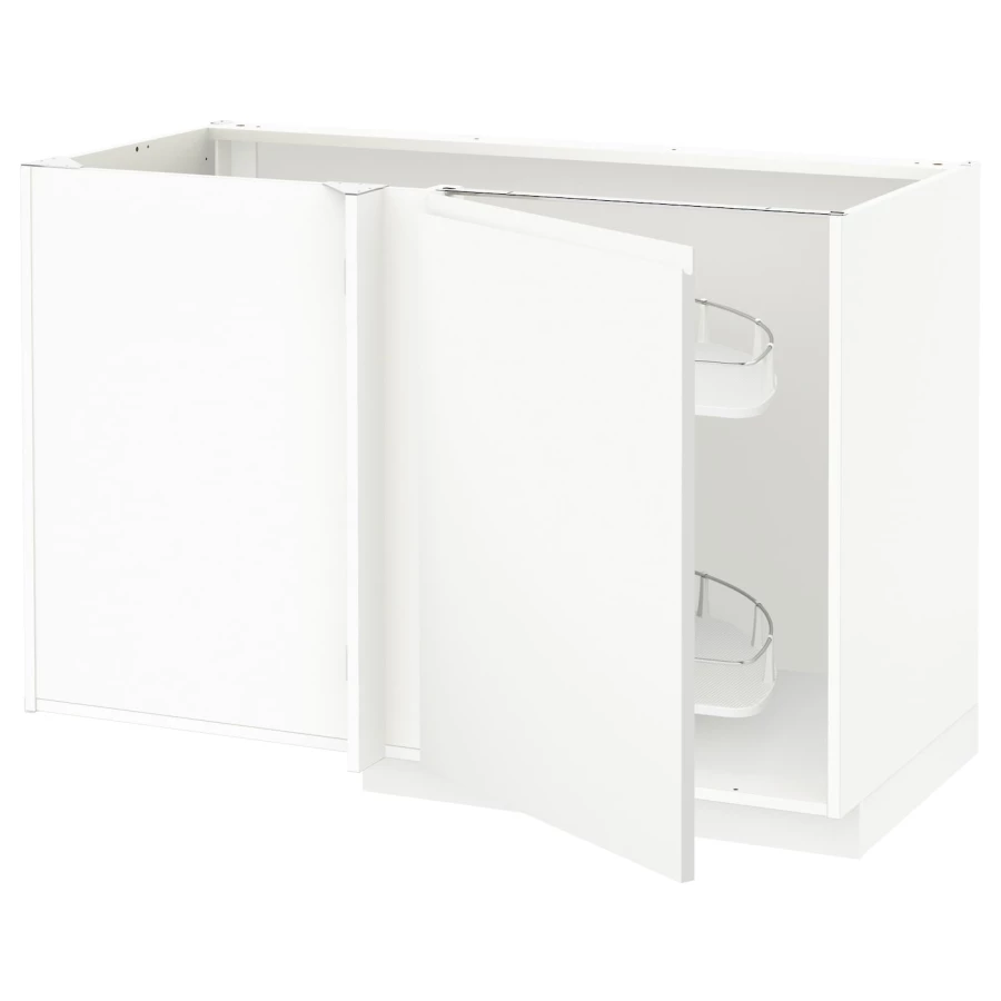 Напольный шкаф  - IKEA METOD, 88x67,5x127,5см, белый, МЕТОД ИКЕА (изображение №1)