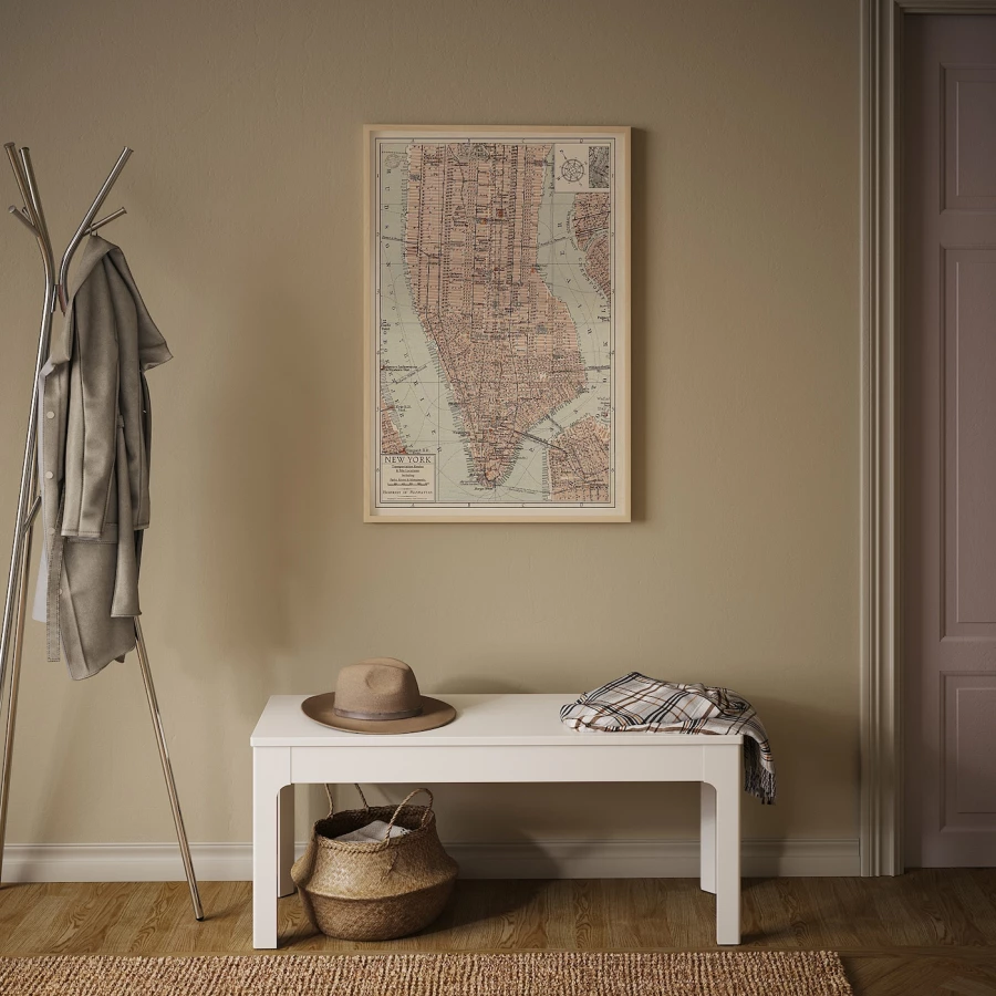 Постер - IKEA BILD, 91х61 см, «Манхэттен карта II», БИЛЬД ИКЕА (изображение №2)