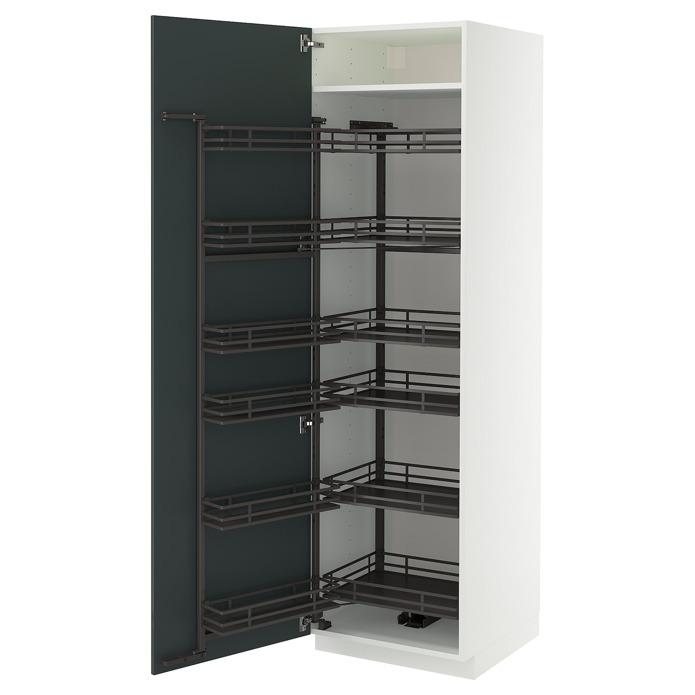 METOD Высокий шкаф с выдвижной полкой ИКЕА