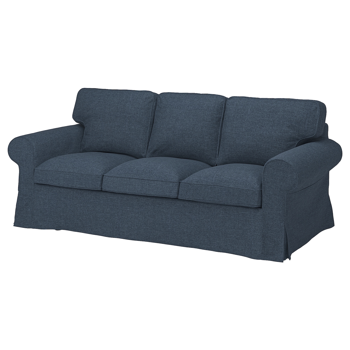 3-местный диван - IKEA EKTORP/ЭКТОРП ИКЕА, 88х88х218 см, темно-синий