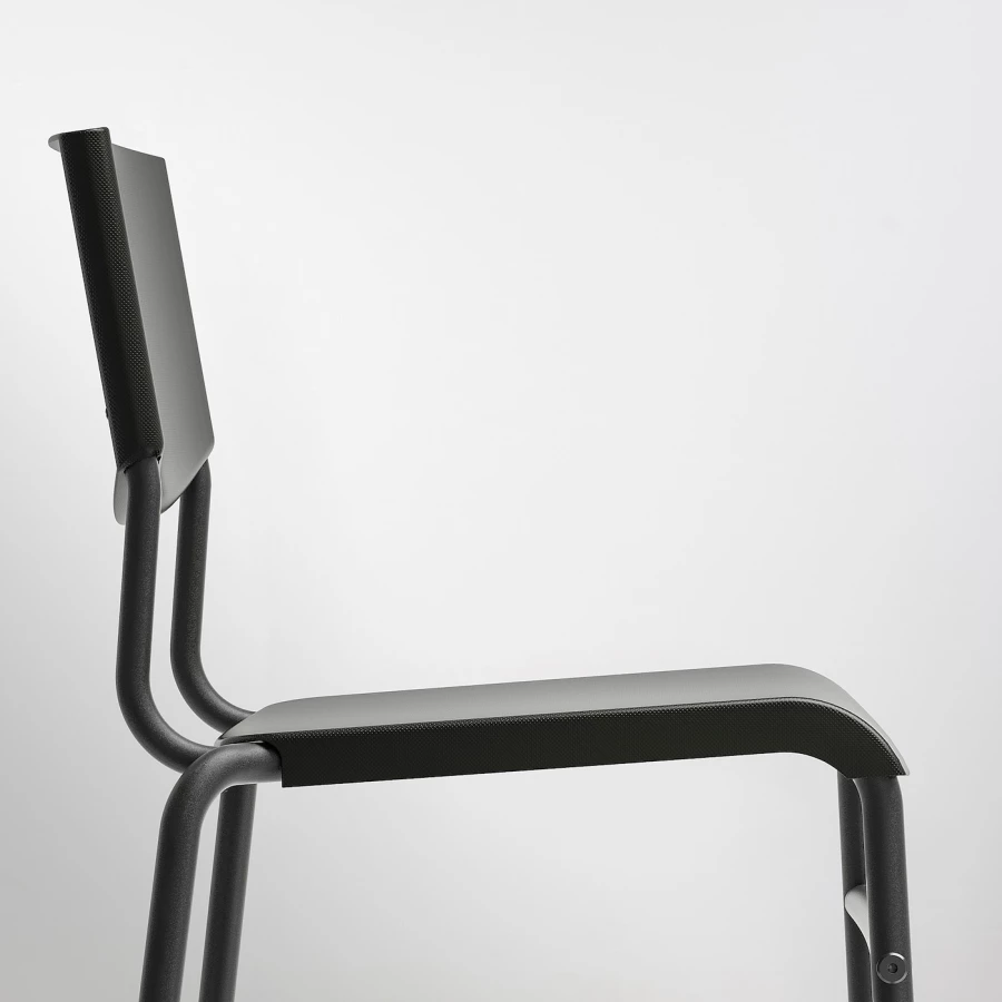 Барный стул - IKEA STIG/СТИГ ИКЕА , 44х54х90 см (63 см), черный (изображение №4)