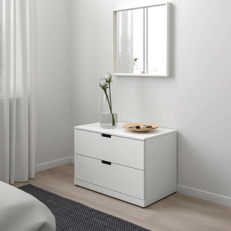 Комод - IKEA NORDLI/НОРДЛИ ИКЕА, 47х54х80 см, белый (изображение №2)