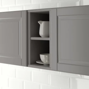 Второе фото. Открытый шкаф - TORNVIKEN IKEA/ ТОРНВИКЕН ИКЕА, 40х20 см, серый