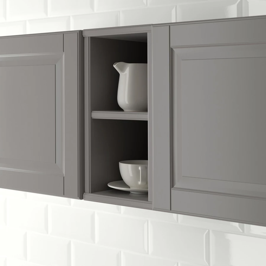 Открытый шкаф - TORNVIKEN IKEA/ ТОРНВИКЕН  ИКЕА, 40х20 см, серый (изображение №2)