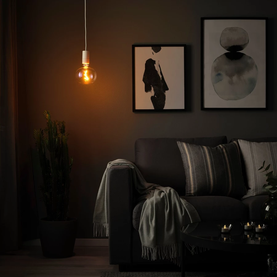 Подвесной светильник - SUNNEBY / MOLNART IKEA / СУННЕБЮ / МОЛНАРТ ИКЕА, стекло (изображение №3)