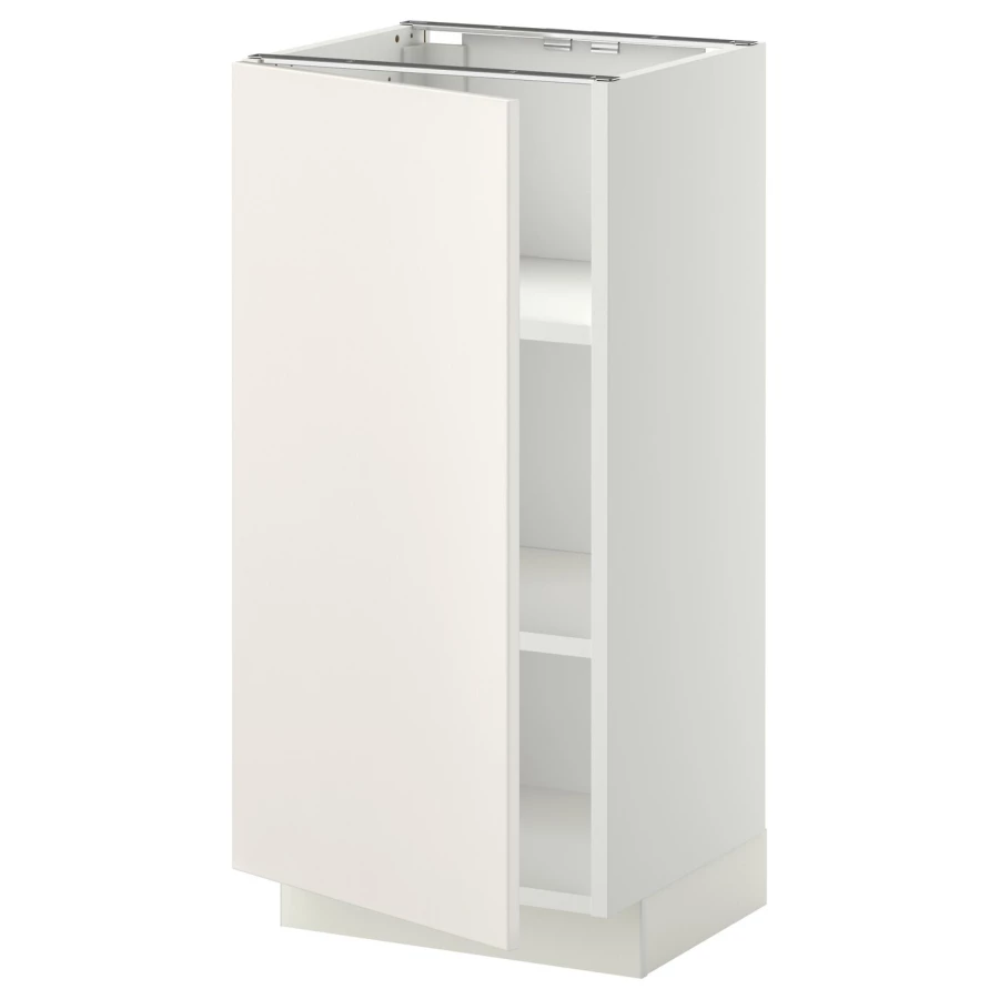 Напольный шкаф - IKEA METOD, 88x39x40см, белый, МЕТОД ИКЕА (изображение №1)