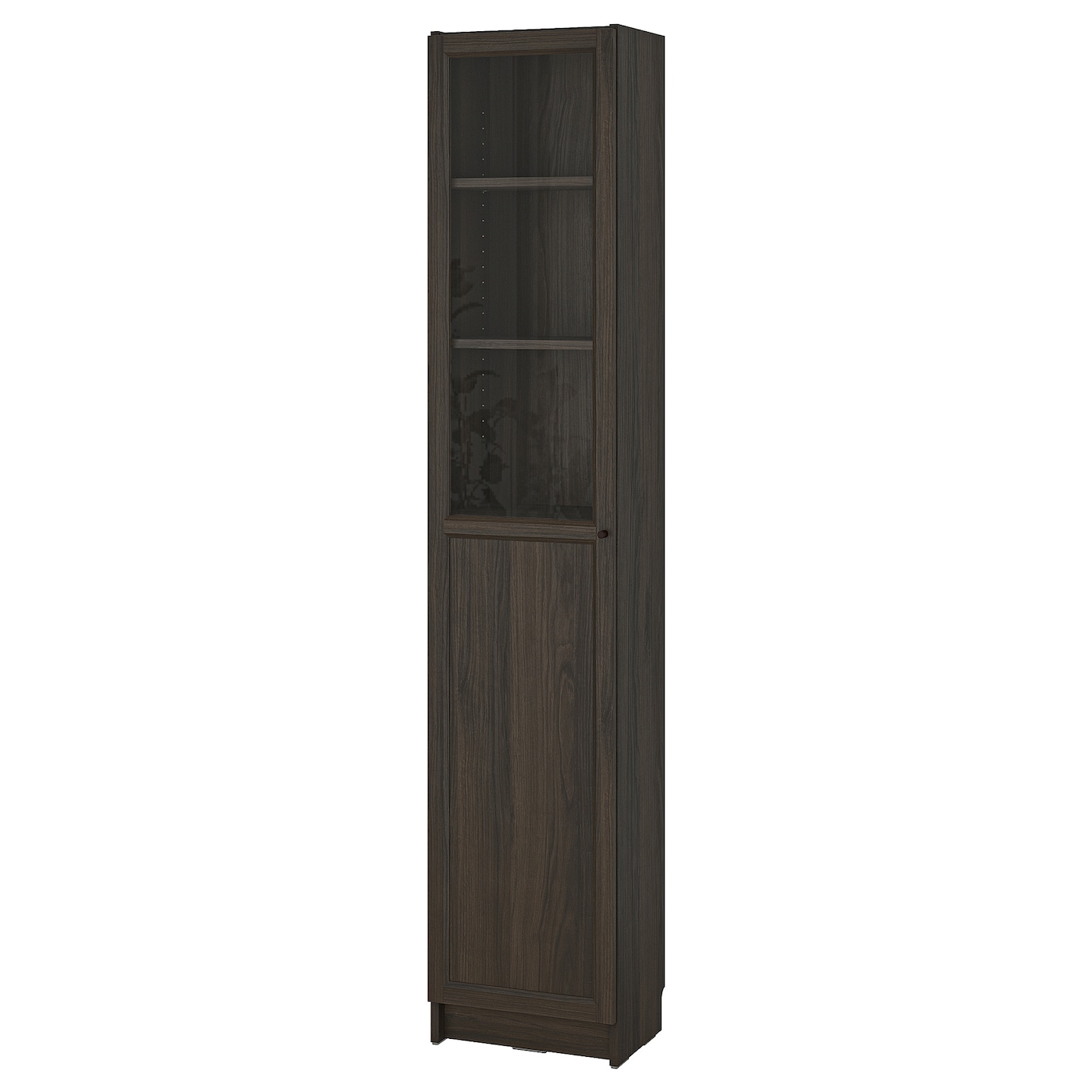 Книжный шкаф -  BILLY / OXBERG IKEA/ БИЛЛИ/ ОКСБЕРГ ИКЕА, 40х30х202 см,  темно-коричневый