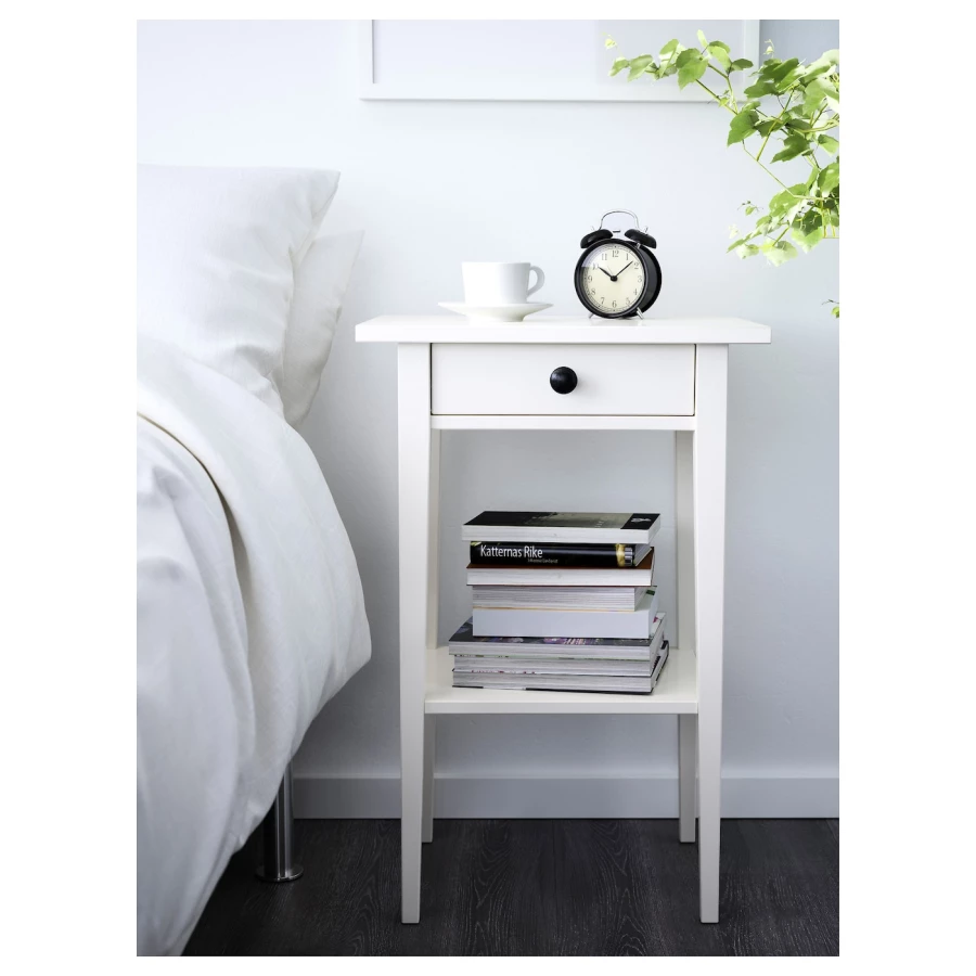 Комбинация мебели для спальни - IKEA HEMNES, 200x160см, белый, ХЕМНЭС ИКЕА (изображение №5)