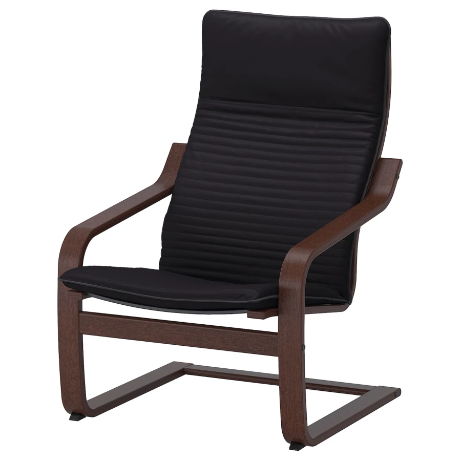 Кресло-качалка - POÄNG / POАNG IKEA/  ПОЭНГ ИКЕА,  72х62 см, коричневый (изображение №2)