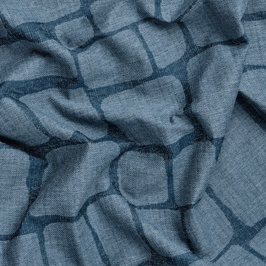 Затемняющая штора, 2 шт. - IKEA LÖNNSTÄVMAL/LONNSTAVMAL, 300х145 см, синий, ЛОННСТАВМАЛЬ ИКЕА (изображение №3)