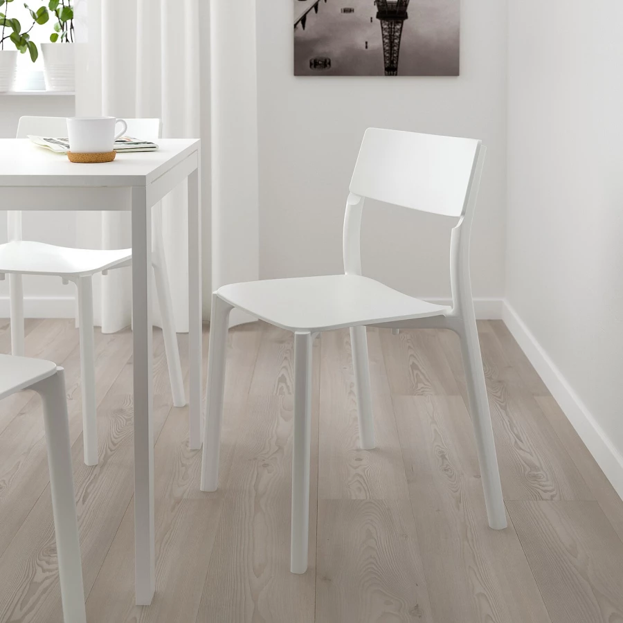 Кухонный стол - VANGSTA/JANINGE IKEA/ВАНГСТ/ЙАНИНГЕ ИКЕА, 120х180 см, белый (изображение №5)