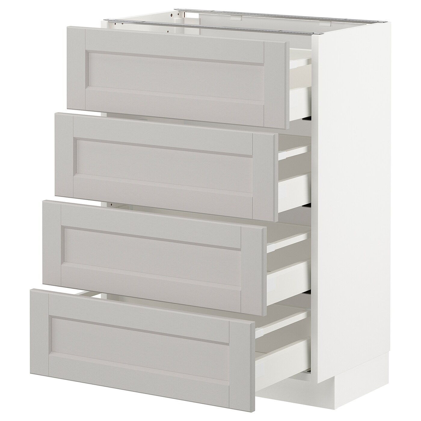 Напольный кухонный шкаф  - IKEA METOD MAXIMERA, 88x39,5x60см, белый/светло-серый, МЕТОД МАКСИМЕРА ИКЕА