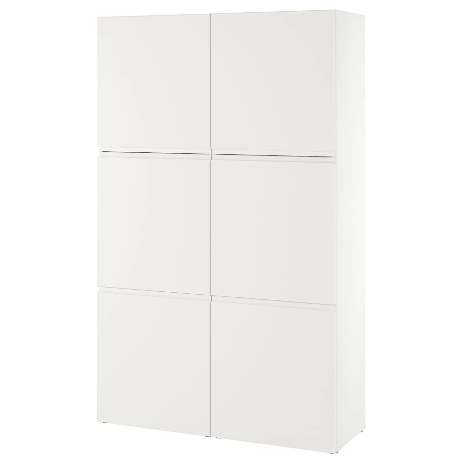Комбинация для хранения - BESTÅ/ BESTА IKEA/ БЕСТА/БЕСТО ИКЕА, 193х120 см, белый (изображение №1)