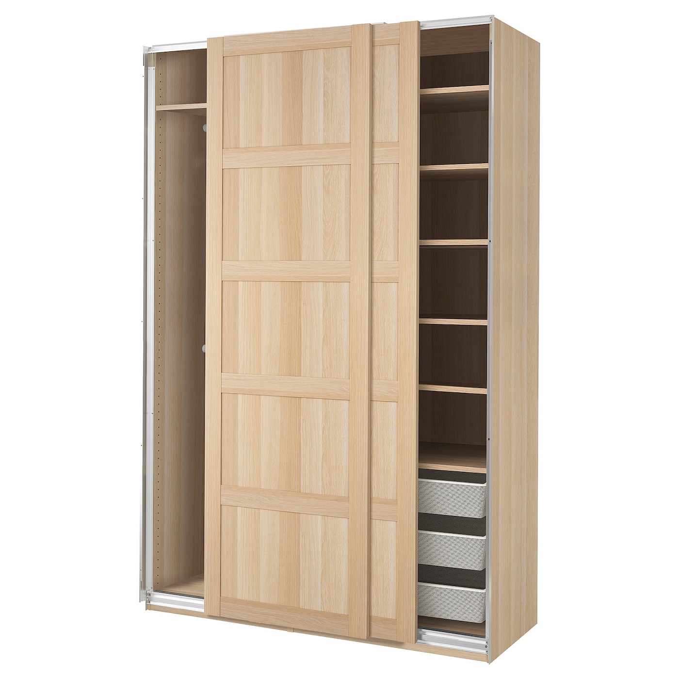 Шкаф - IKEA PAX/BERGSBO/ПАКС/БЕРГСБО ИКЕА, 66х150х236,4 см, светло-коричневый