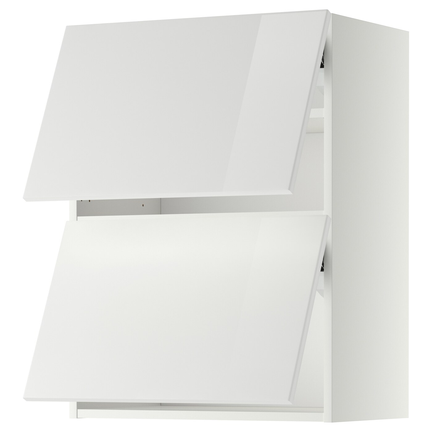 Настенный уровень - IKEA METOD/МЕТОД ИКЕА, 80х60х38,8 см, белый/светло-серый глянцевый