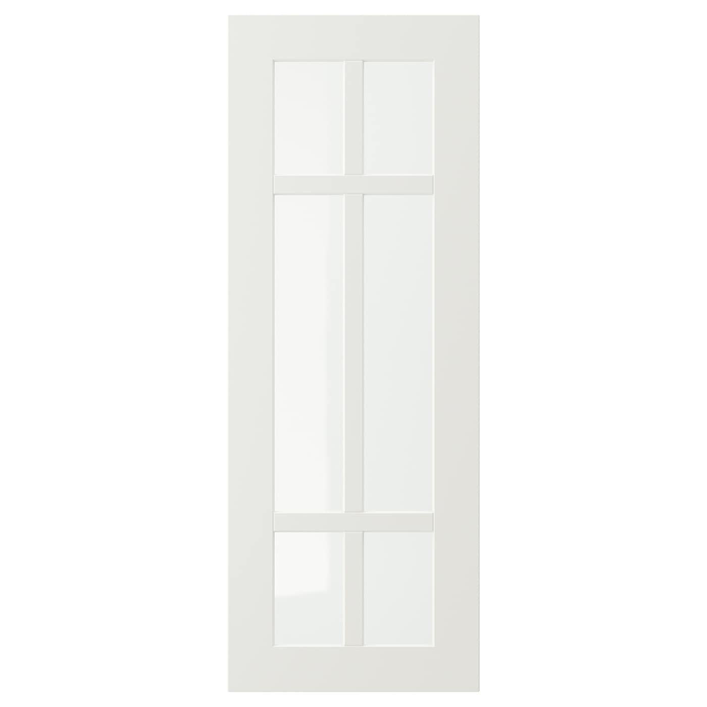 Дверца со стеклом - IKEA STENSUND, 80х30 см, белый, СТЕНСУНД ИКЕА