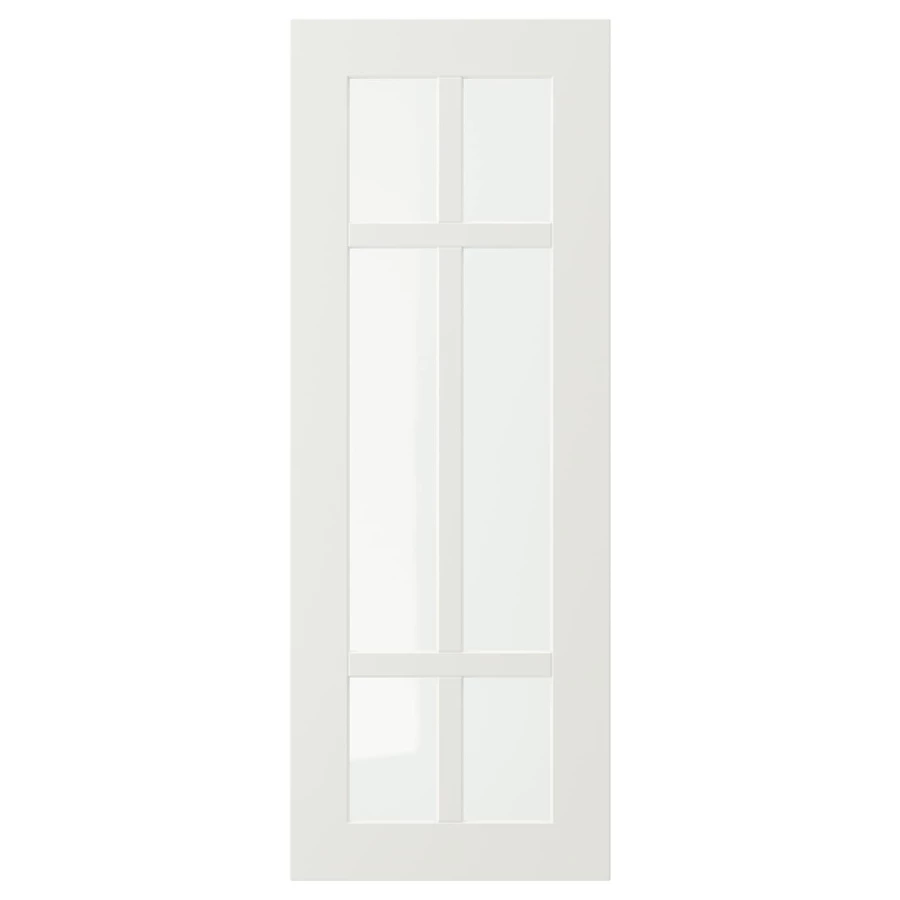 Дверца со стеклом - IKEA STENSUND, 80х30 см, белый, СТЕНСУНД ИКЕА (изображение №1)