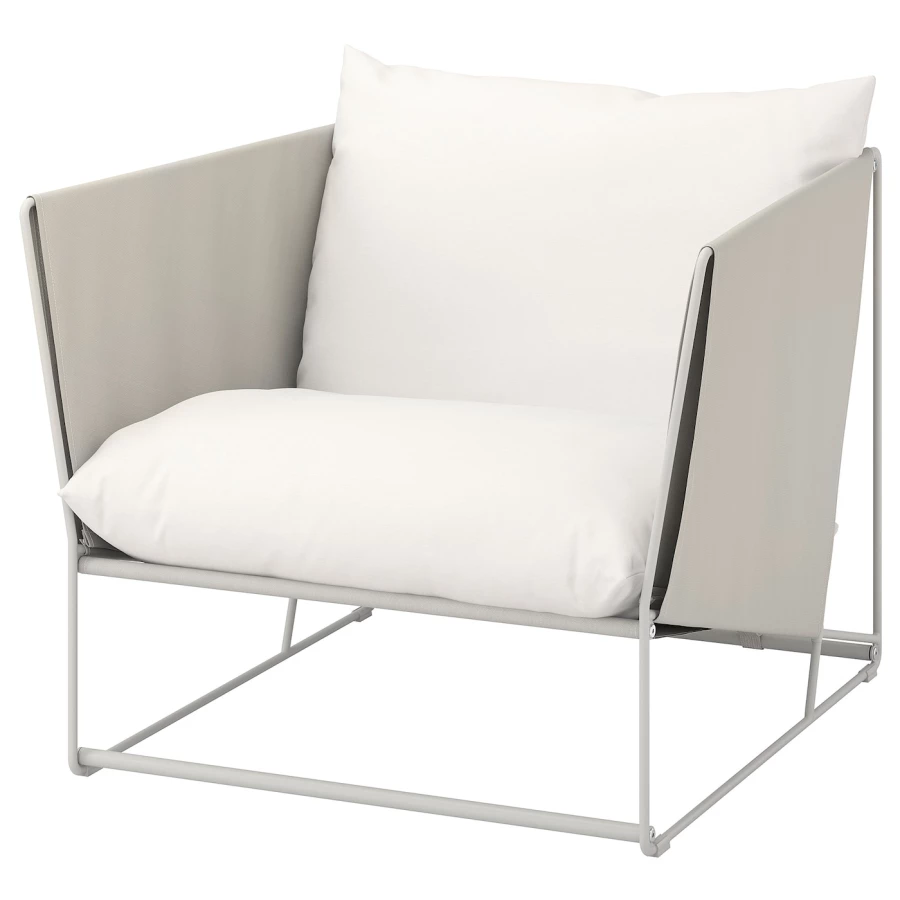 Садовое кресло - IKEA HAVSTEN, 90x94x98см, белый, ХАВСТЕН ИКЕА (изображение №1)