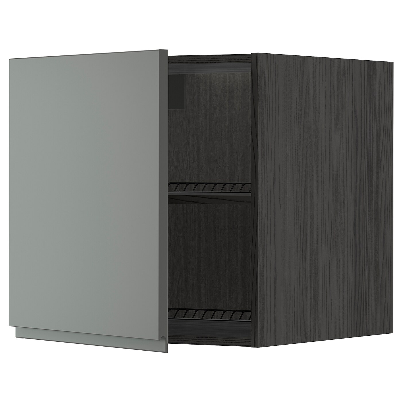 Шкаф для холодильника/морозильной камеры - METOD  IKEA/  МЕТОД ИКЕА, 60х60 см, черный/серый