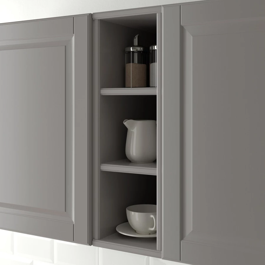 Открытый шкаф - TORNVIKEN IKEA/ ТОРНВИКЕН  ИКЕА, 60х20 см, серый (изображение №2)
