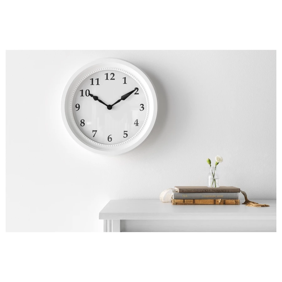 Настенные часы - IKEA SÖNDRUM/SONDRUM/СЁНДРУМ ИКЕА, 35 см, белый (изображение №5)