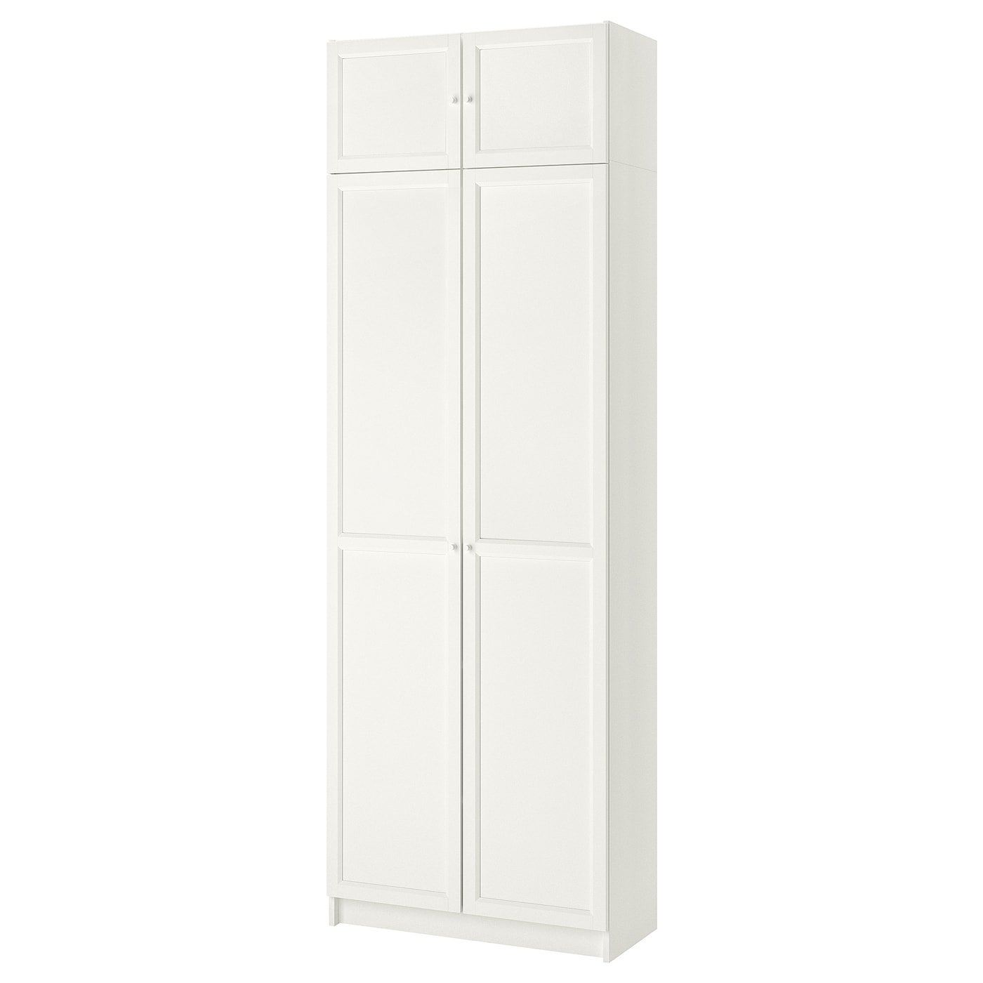 Книжный шкаф - BILLY / OXBERG IKEA/ БИЛЛИ/  ОКСБЕРГ ИКЕА,  237х80 см, белый