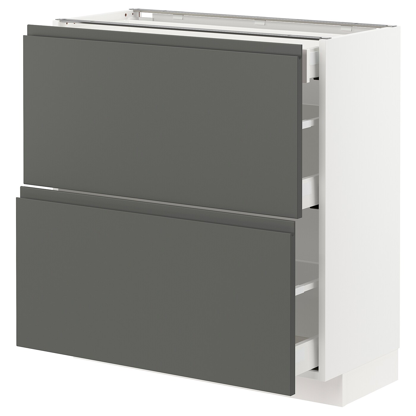 Напольный кухонный шкаф  - IKEA METOD MAXIMERA, 88x39x80см, белый/темно-серый, МЕТОД МАКСИМЕРА ИКЕА