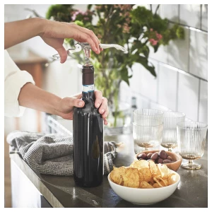 Второе фото. Штопор - IKEA SEGELFISK, серебристый, СЕГЕЛЬФИСК ИКЕА