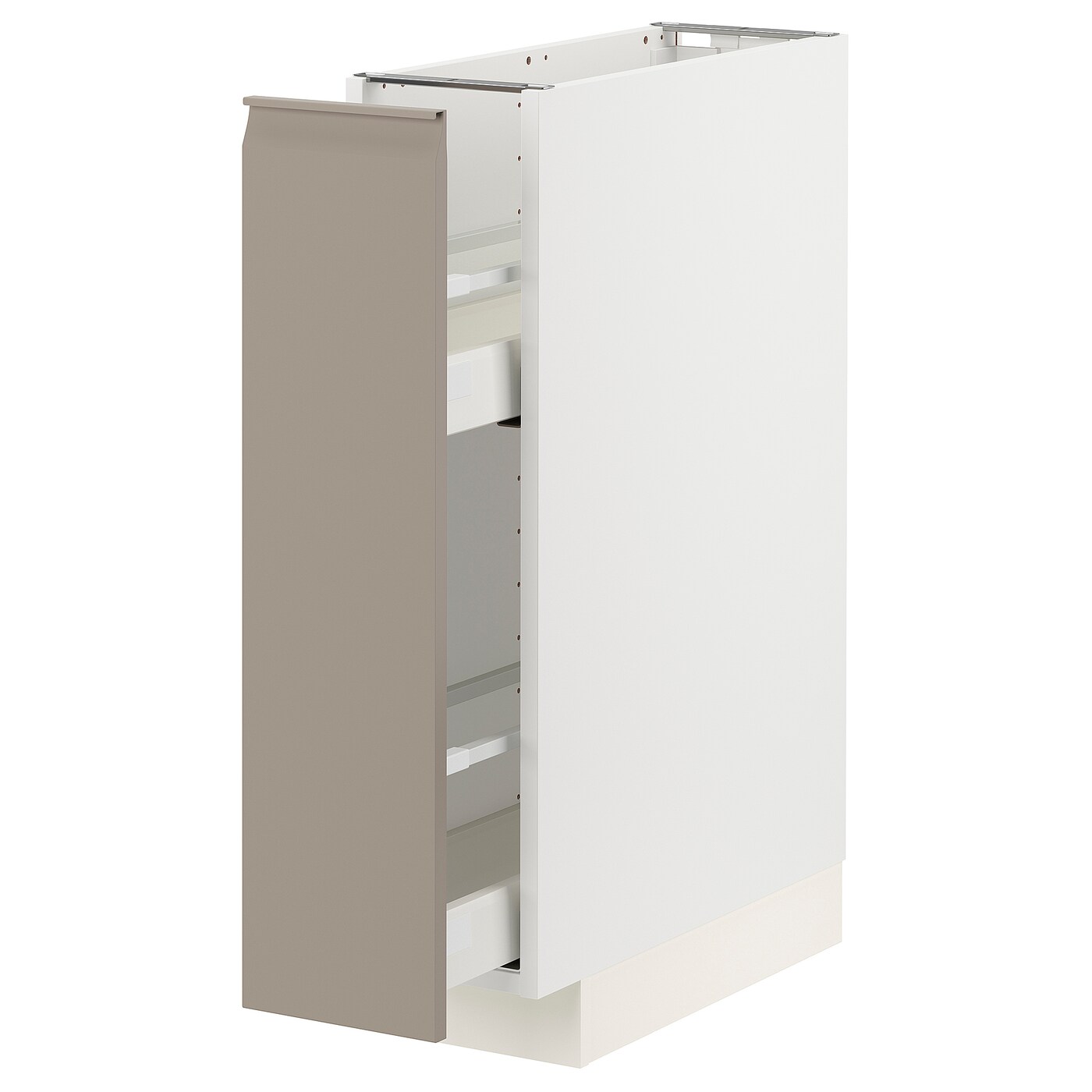 Напольный шкаф - METOD / MAXIMERA IKEA/ МЕТОД/ МАКСИМЕРА ИКЕА,  88х20 см, белый/светло-бежевый