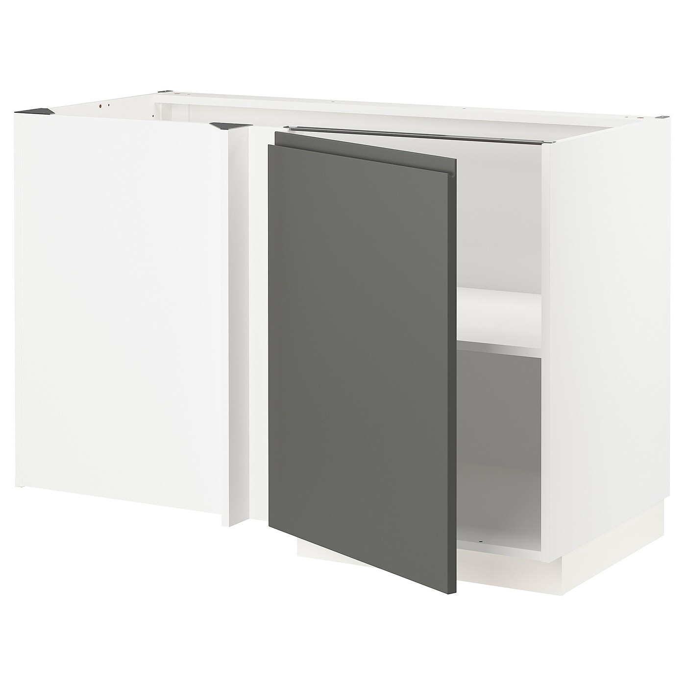 Напольный шкаф  - IKEA METOD, 88x67,5x127,5см, белый/темно-серый, МЕТОД ИКЕА