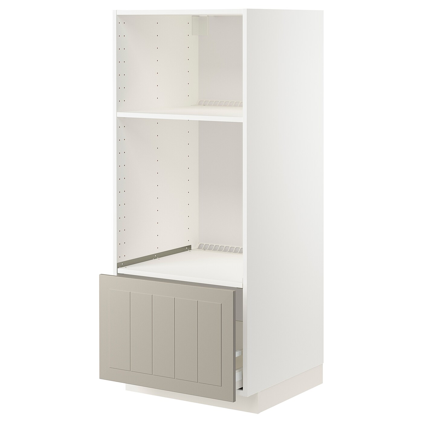 Напольный шкаф  - IKEA METOD MAXIMERA, 148x61,9x60см, белый/светло-серый, МЕТОД МАКСИМЕРА ИКЕА