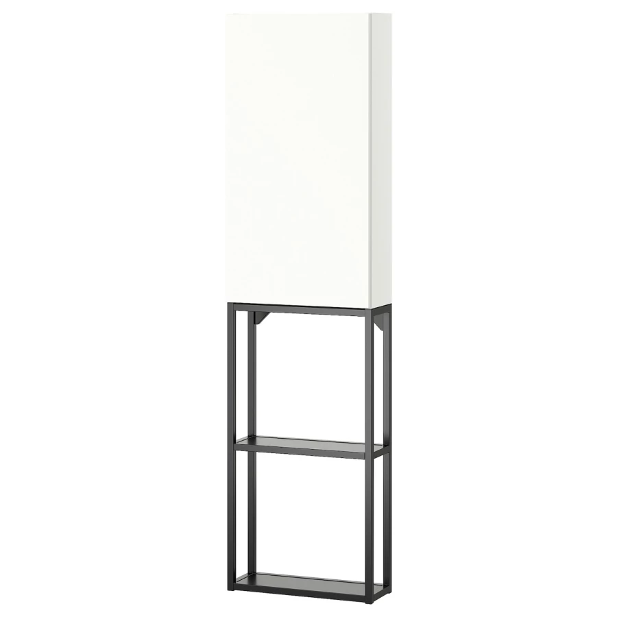 Комбинация - IKEA ENHET/ЭНХЕТ ИКЕА, 150х17х40 см, белый (изображение №1)