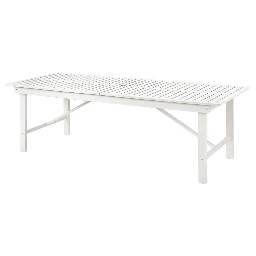 Стол садовый - IKEA BONDHOLMEN/БОНДХОЛЬМЕН ИКЕА, 74х235х90 см, белый (изображение №1)
