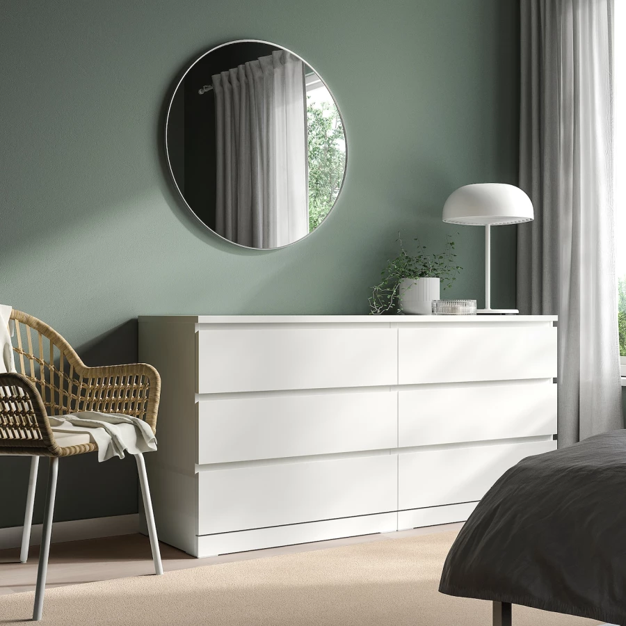 Зеркало - LINDBYN IKEA/ ЛИНДБЮН ИКЕА, 80 см,  серый (изображение №2)