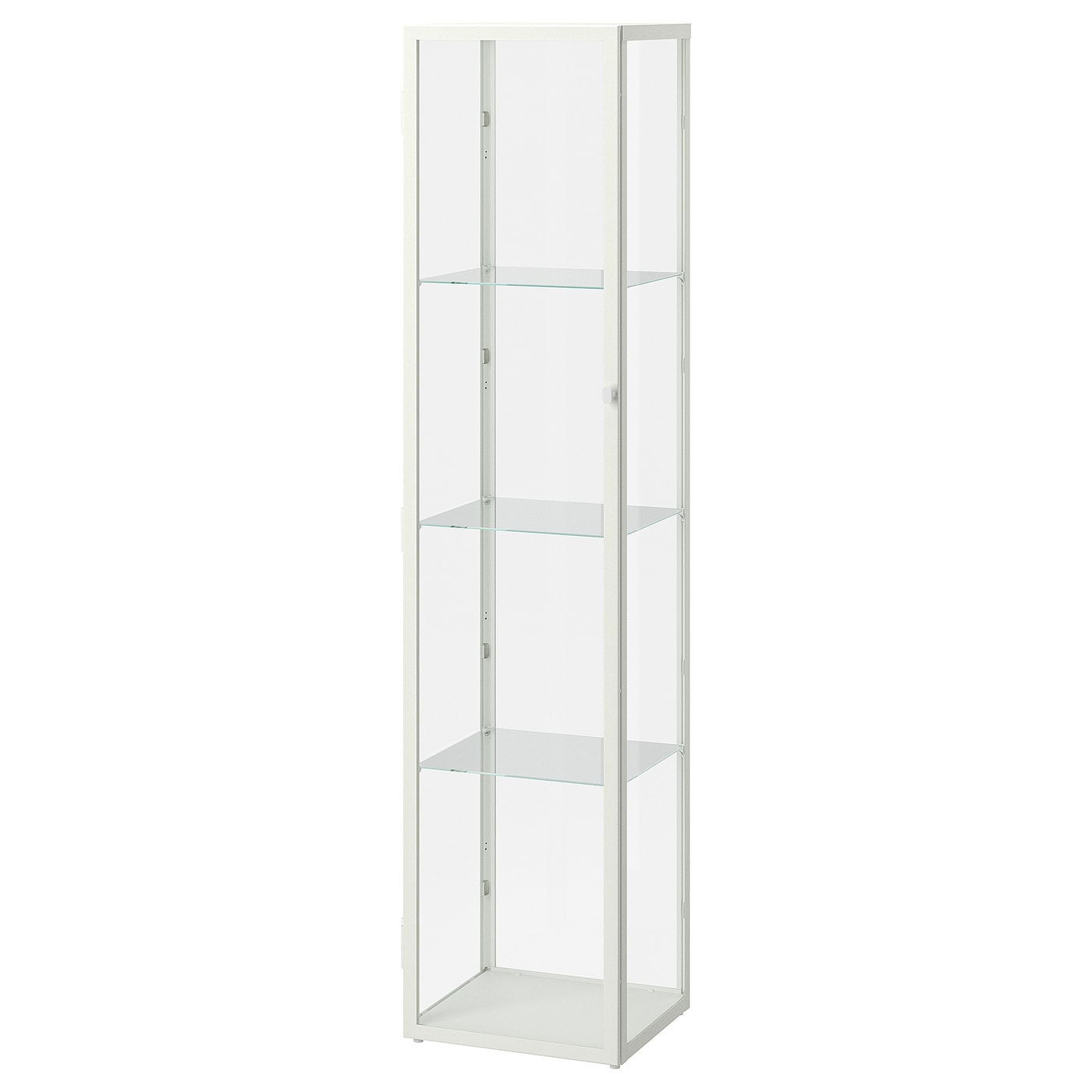 Шкаф со стеклянными дверцами - BLÅLIDEN /BLАLIDEN   IКЕА/ БЛОЛИЕН ИКЕА, 35x32x151 см, белый/прозрачный