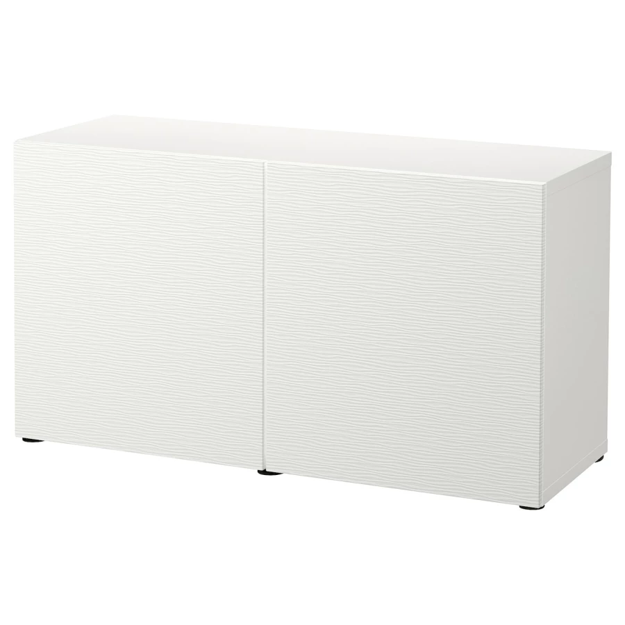 Комбинация для хранения - BESTÅ/ BESTА IKEA/ БЕСТА/БЕСТО ИКЕА, 65х120 см, белый (изображение №1)