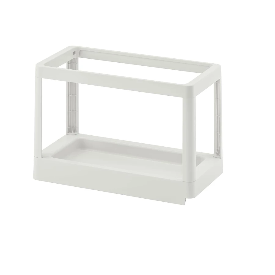 Выдвижная рамка для сортировки мусора - IKEA HÅLLBAR/HABLLAR/ХОЛЛБАР ИКЕА, 31,5х45х26,5 см, белый (изображение №1)
