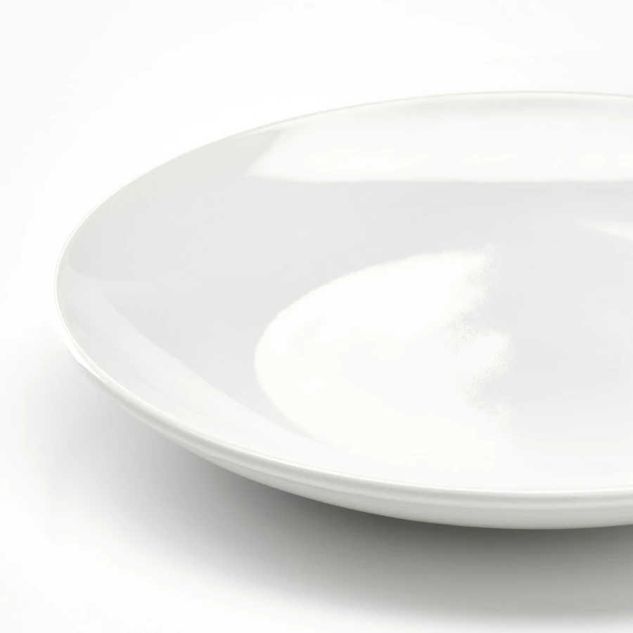 Набор тарелок, 4 шт. - IKEA GODMIDDAG, 20 см, белый, ГОДМИДДАГ ИКЕА (изображение №2)
