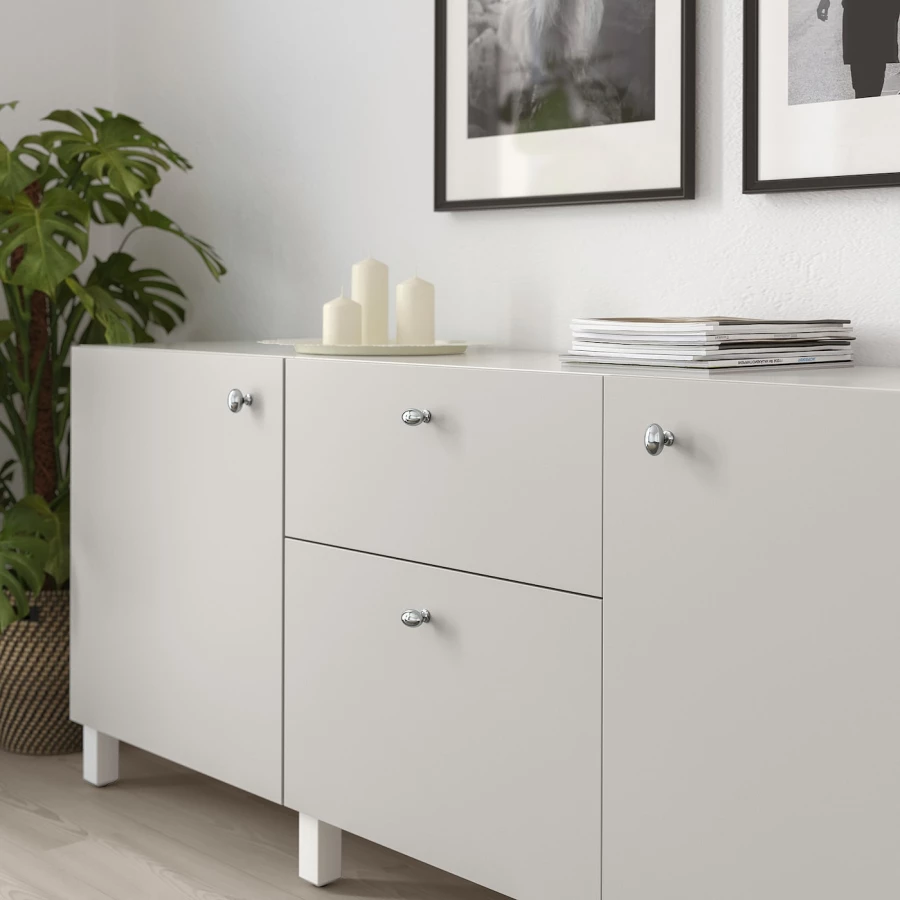 Ручка-кноба - IKEA ENERYDA, 3.5 см, хром, ЭНЕРИДА ИКЕА (изображение №3)