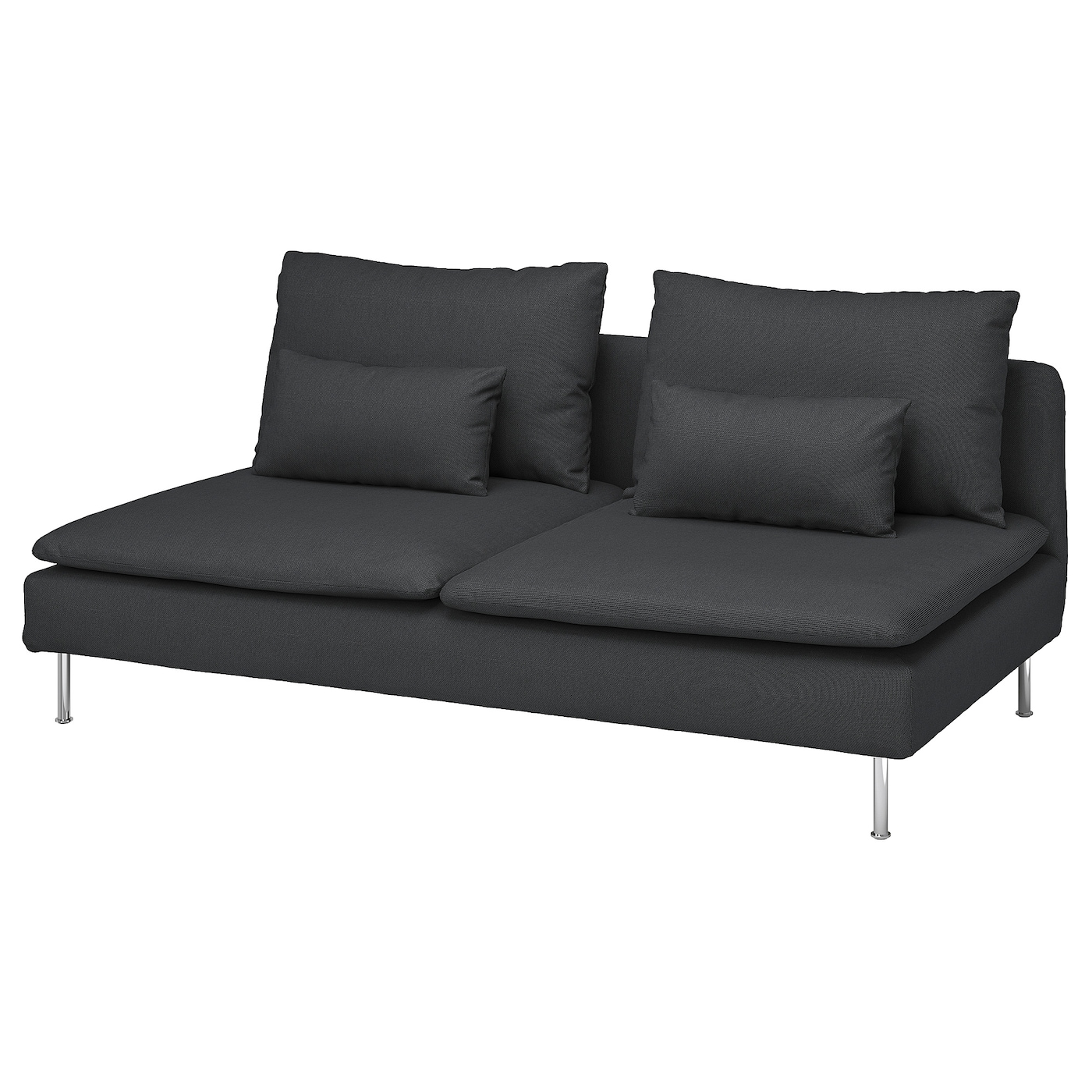 3-местный диван - IKEA SÖDERHAMN/SODERHAMN/СЁДЕРХАМН ИКЕА, 83х99х186 см, черный