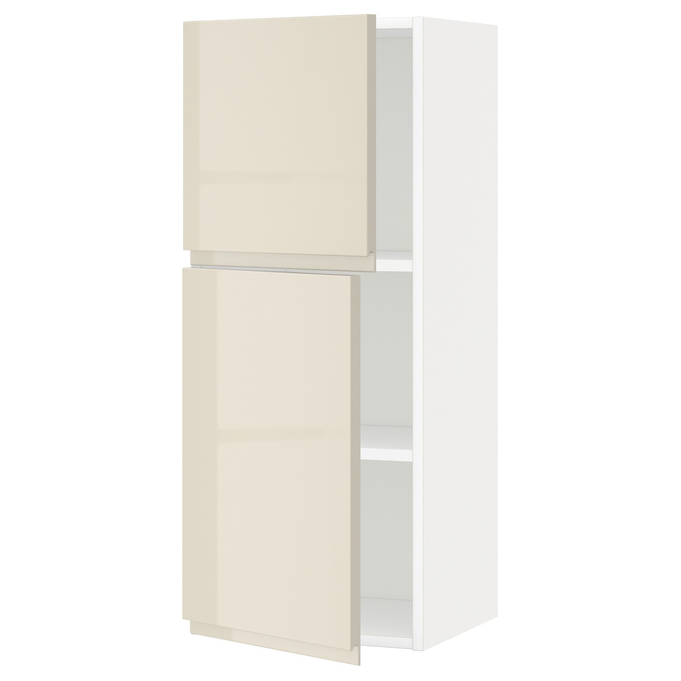 Навесной шкаф с полкой - METOD IKEA/ МЕТОД ИКЕА, 100х40 см, белый/светло-бежевый