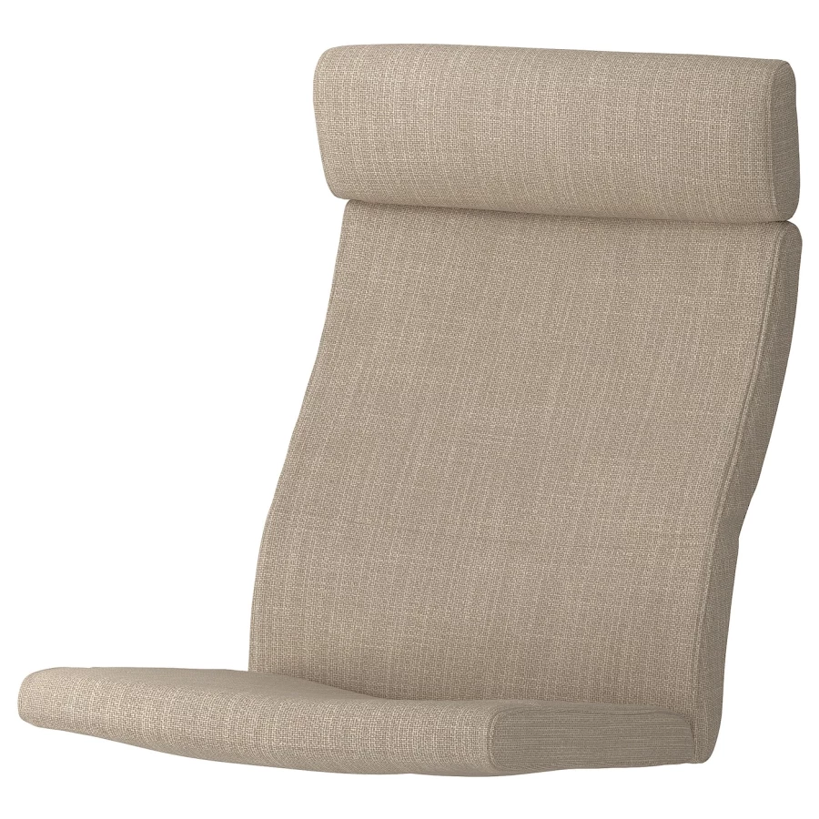 Подушка для кресла-качалки - POÄNG / POАNG  IKEA/  ПОЭНГ ИКЕА,  137х56 см, бежевый (изображение №1)