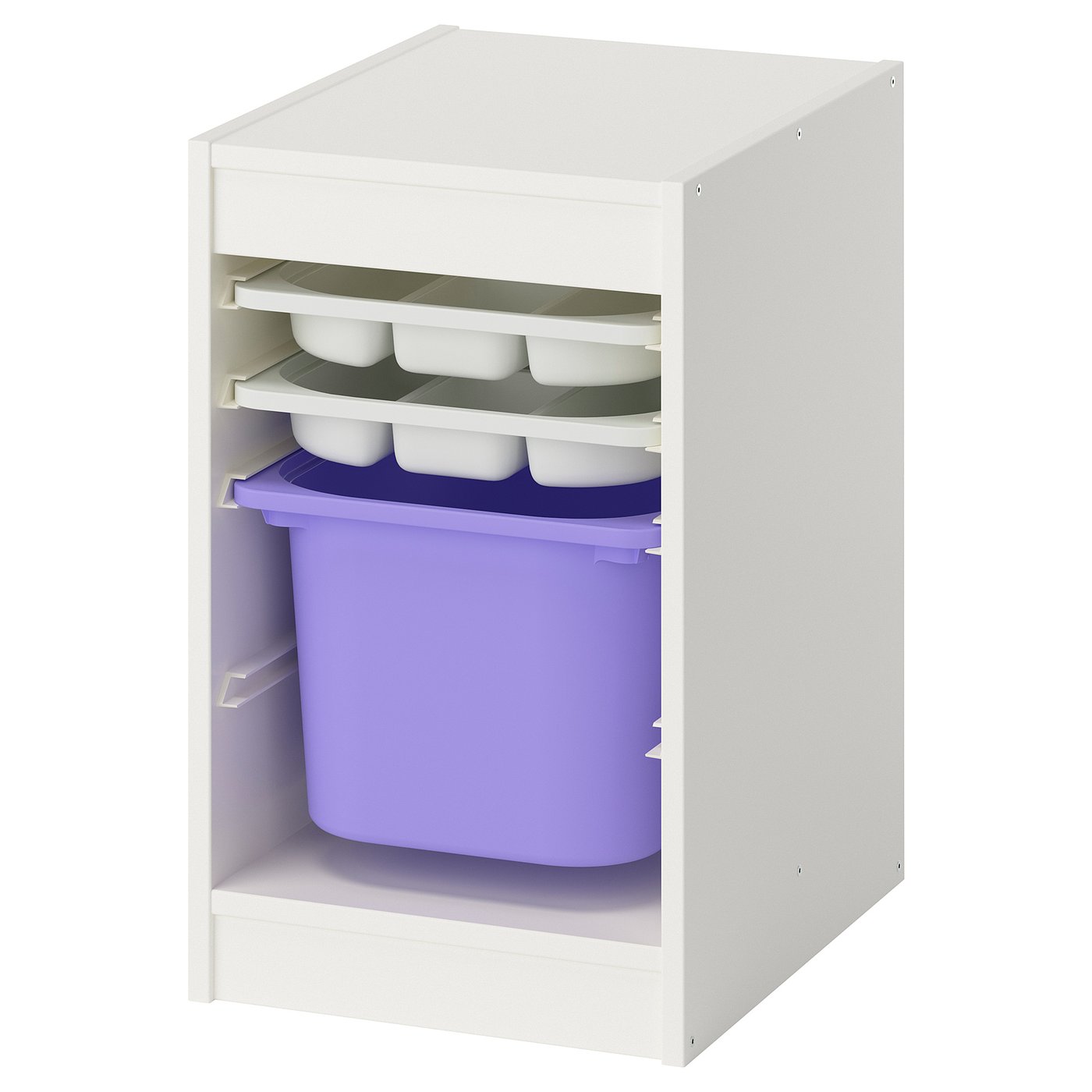 Шкаф с ящиком IKEA TROFAST/ТРУФАСТ ИКЕА, 34х44х56 см, белый/фиолетовый